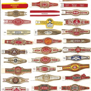 360 CIGAR BAND Labels -new old stock cigar bands 1930s+++++++