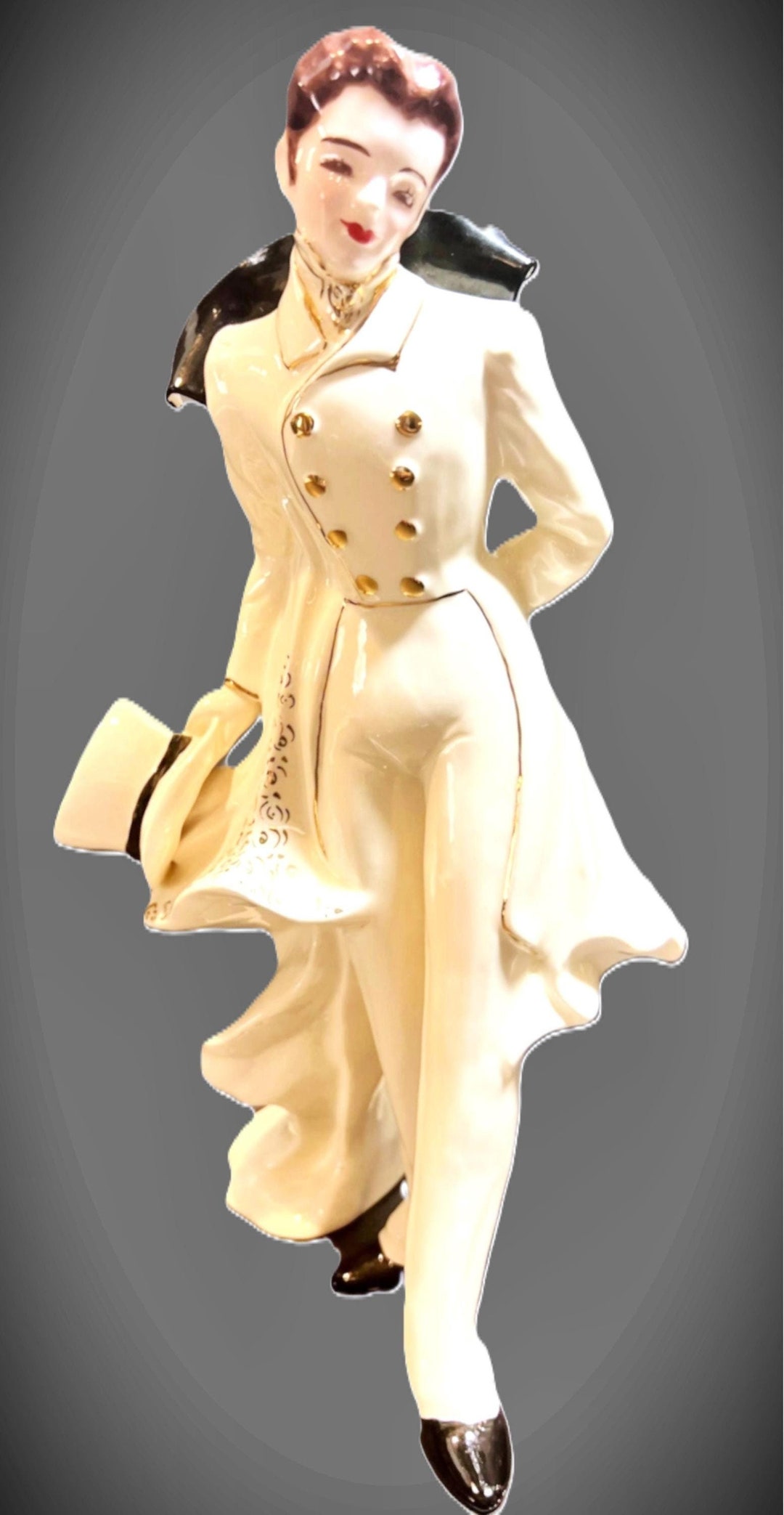 Vintage S.A. Raider Victorian Porcelain Dresden Style Gentleman