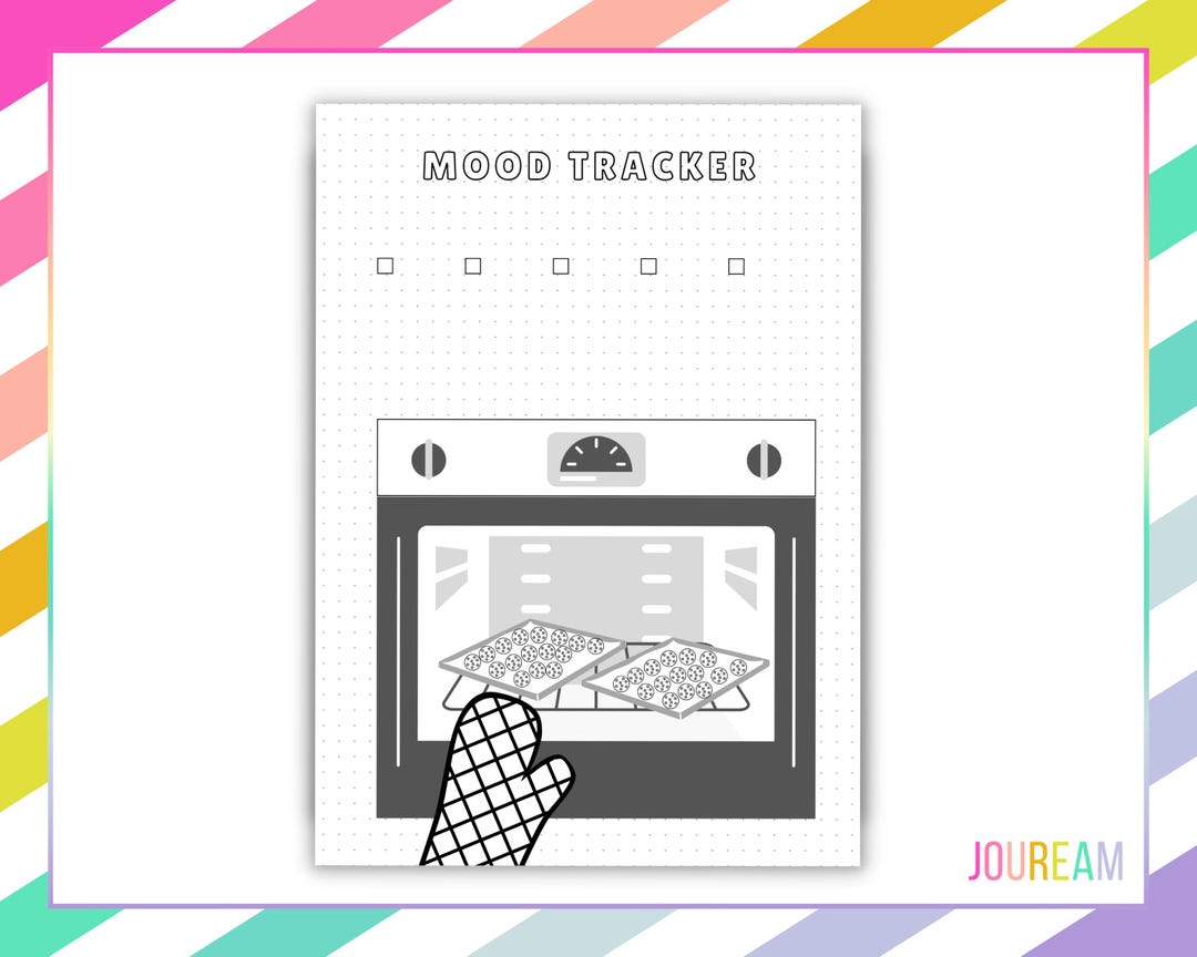 Cookie Mood Tracker, Holiday Mood Tracker, Holiday Cookie Tracker, Mood ...