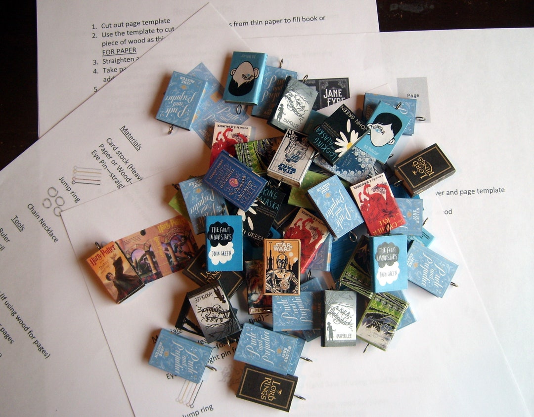 Make Your Own Miniature Jane Eyre Book Charm Downloadable PDF Printable ...