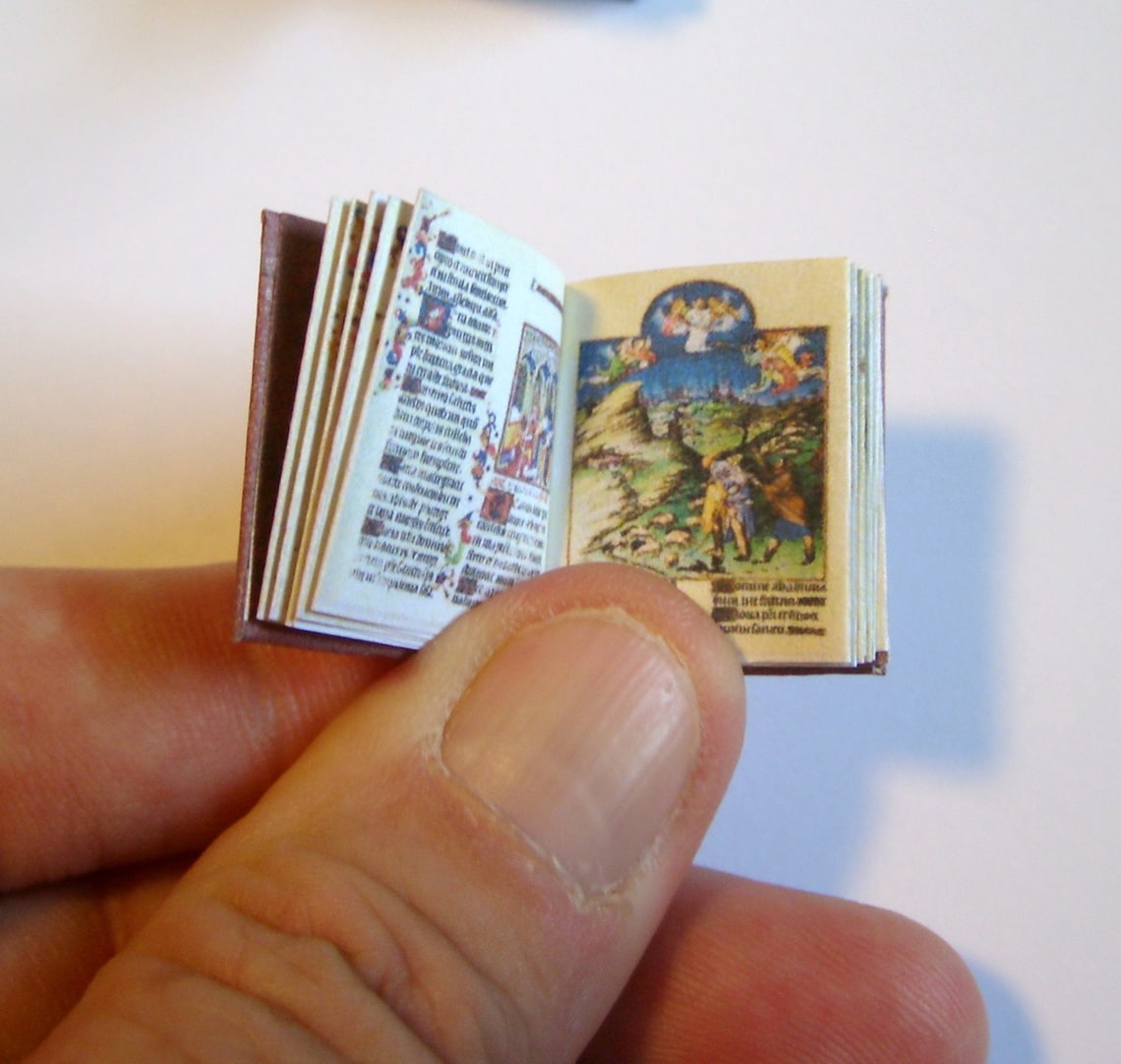Medieval Manuscript Printable Book Miniature Illustrated Book - Etsy