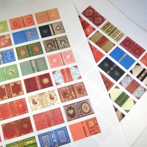Set of 150 Miniature Book Covers Different Covers 1:12 Scale Downloadable Printable Covers Do It Yourself Dollhouse Books Make Mini Library
