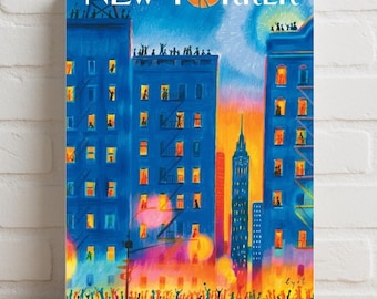 New Yorker Skyline Basketball Cover Print | Rolled Poster