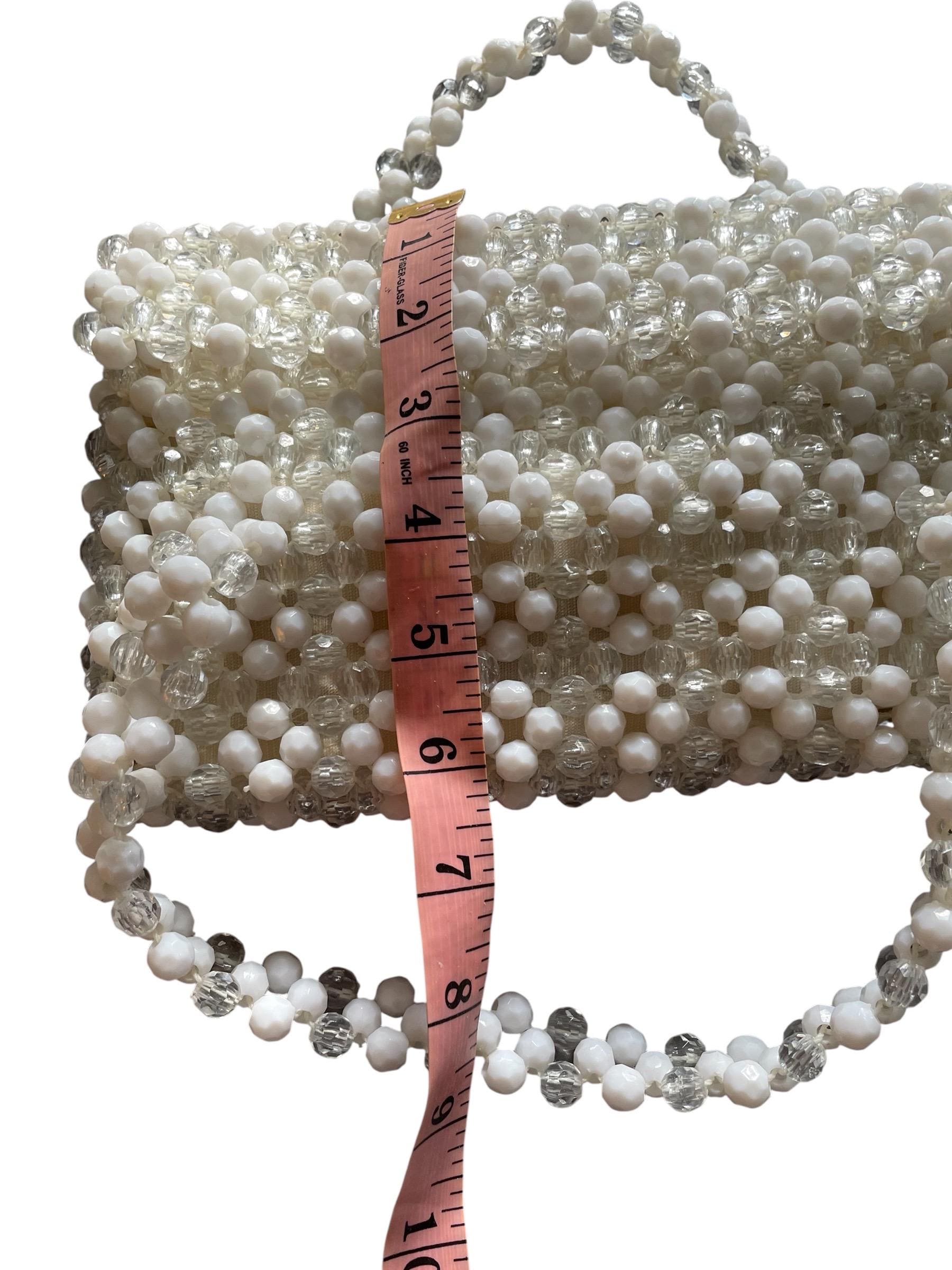 1950年代、60年代のヴィンテージ、ホワイト/クリア、ハンドメイド