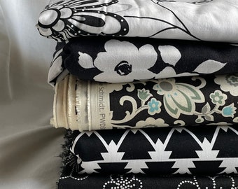 Black Cotton Fabric Summer Dress Fabric Pillow Making Fabric Blouse Making Fabric Quilting Fabric Cotton Mix and Match Fabric by the Yard
