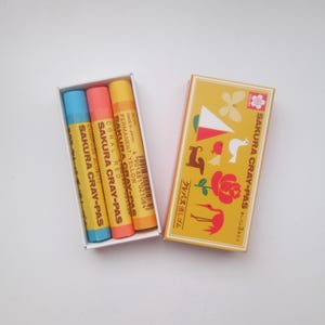 Sakura Cray-Pas Oil Pastel Design Novelty Erasers, Set of 3 Crayons