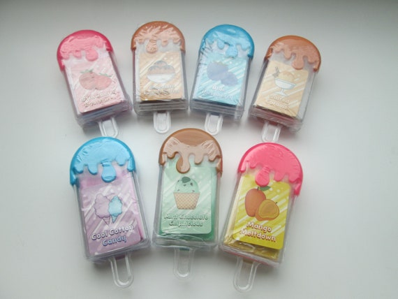 Icy Pops Scented Erasers - Set of 4