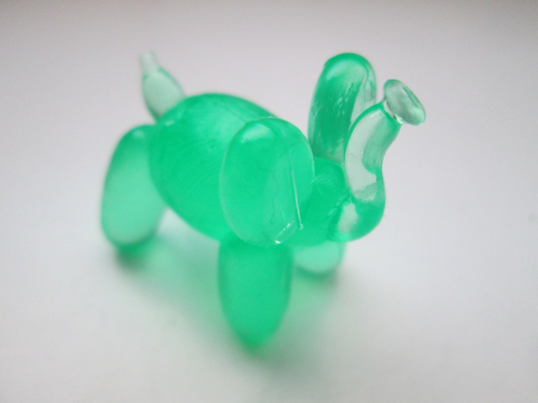 Green Elephant Balloon Animal Pencil Eraser Functional Art Etsy