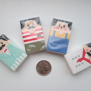 Funny Tochain Bald Head Novelty Eraser