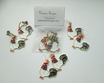 Stainless Steel Thanksgiving Turkey Dangle Earrings – Cute Chicken Earrings For Women, Holiday Jewelry Gift - View #3