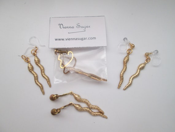 Brass earrings sensitive ears sale