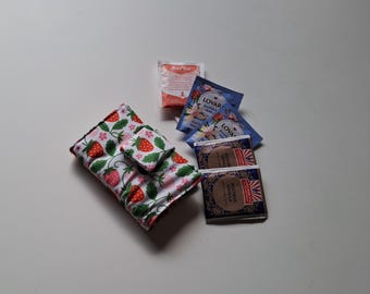 Tea Bag Holder, Cotton Travel Tea Organizer