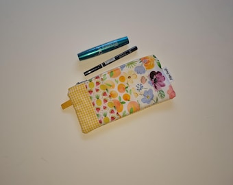 Neceser pequeño de algodón con cremallera