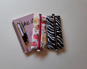 Pencil Case Cotton Zipper Pouch