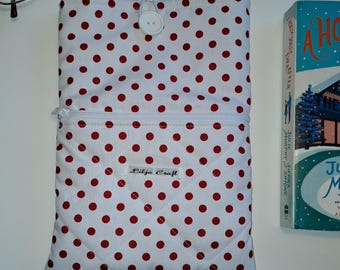Polka Dot Book Sleeve