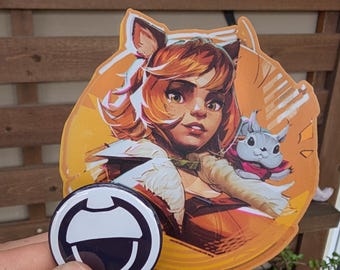 Paquete de pegatinas en aerosol y pin de botón de Doreen Squirrel Girl de Marvel Rivals, Avengers Gaming