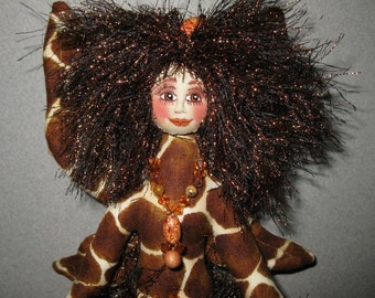 ON SALE: Fiber Sculpture Giraffe Fairy