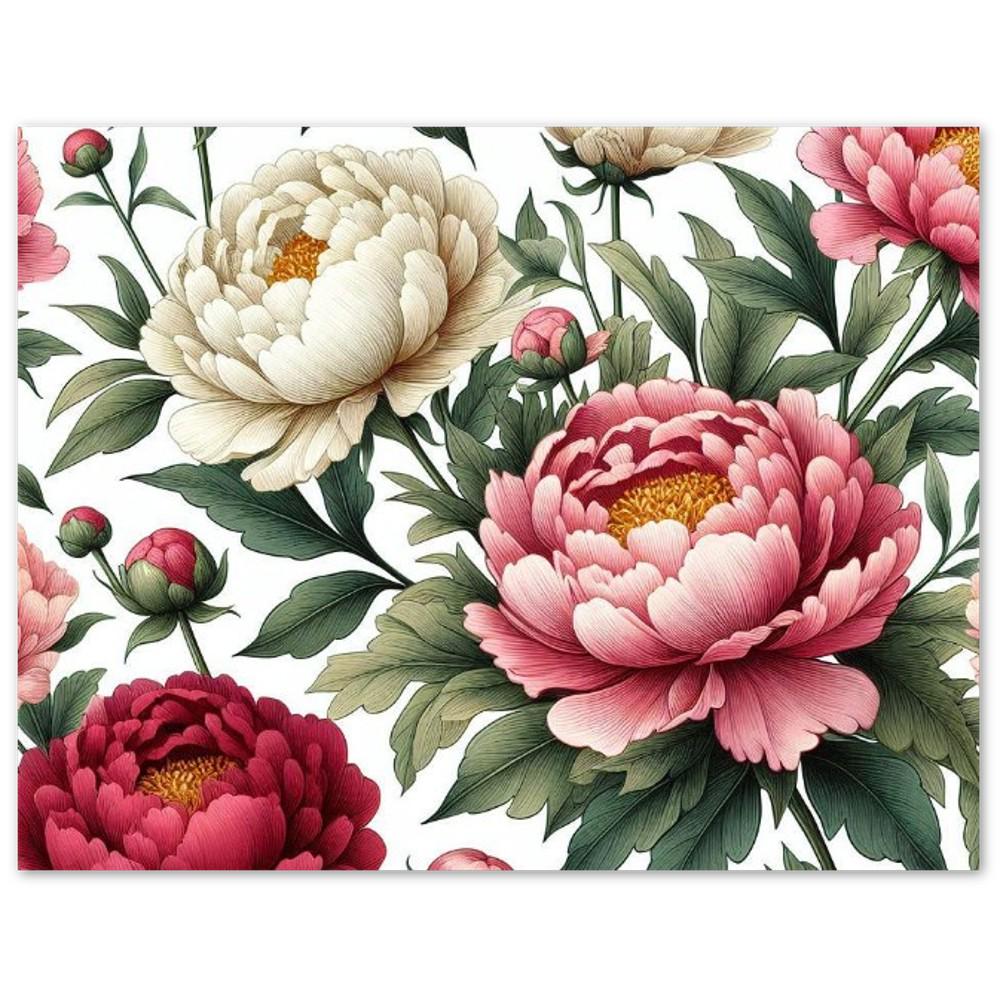 Peony Greeting Cards (pack of 10 With Envelopes) - Etsy