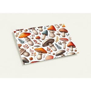 Cartões de felicitações de cogumelos (pacote com 10 com envelopes)