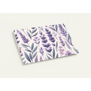 Tarjetas de felicitación de lavanda (paquete de 10 con sobres)