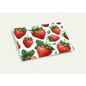 Cartões de felicitações de morango (pacote com 10 envelopes)