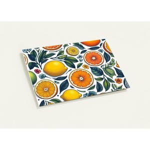 Cartões de felicitações de árvores cítricas (pacote com 10 com envelopes)