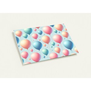 Ballon Grußkarten (10er Pack mit Umschlägen)