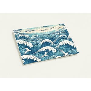Cartões de felicitações Wave (pacote com 10 com envelopes)