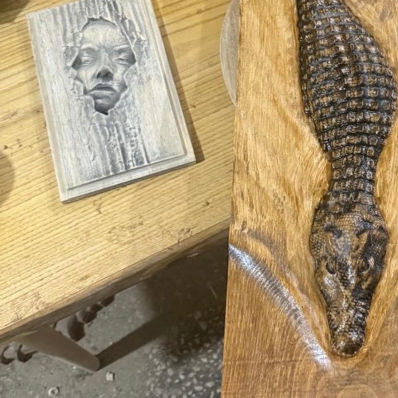 Wooden Carved Crocodile Sculpture, Unique Natural Wood Home Decor, Perfect for Living Room or Office
Large Size Crocodile Wood Sculpture, Wall Hanging Wooden Wall Art, Rustic Modern Home Decoration, Set of 3 Crocodile Wood Sculpture,3D Wall Decor