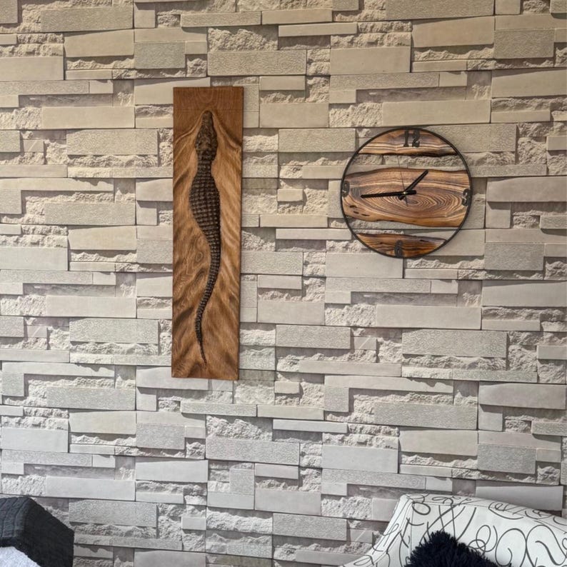 Wooden Carved Crocodile Sculpture, Unique Natural Wood Home Decor, Perfect for Living Room or Office
Large Size Crocodile Wood Sculpture, Wall Hanging Wooden Wall Art, Rustic Modern Home Decoration, Set of 3 Crocodile Wood Sculpture,3D Wall Decor