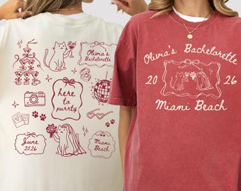 Getting Meowied Bachelorette Shirt Cat Bachelorette Shirt Cat Themed Bach Party Shirts Cat Lovers Wedding Shirts Cat Bridal Party Tees