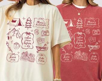 Cabin Bachelorette Shirt Comfort Colors Lake Bachelorette Shirt Camping Bach Shirt Cabin Bridal Party Shirt Camp Bach Shirt Lake Tahoe Bach