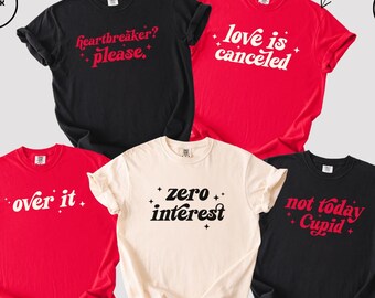 Galentines Day Shirt Funny: Matching Anti Valentines Day Shirts, Galentine Gang Tees