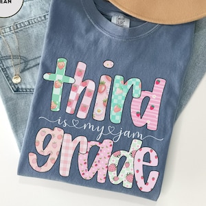 Third Grade Teacher Shirt Comfort Colors 3rd Grade Teacher T Shirt Back to School Teacher T-shirt For Teacher Appreciation Gift For Teacher