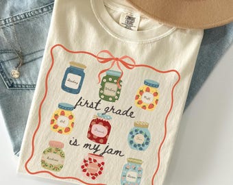 First Grade Teacher Shirt Comfort Colors 1st Grade Teacher T Shirt Back to School Teacher T-shirt For Teacher Appreciation Gift