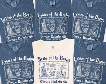 Medieval Bachelorette Shirt Comfort Colors, Fantasy Bach Party Shirts, Fairytale Bachelorette Tee