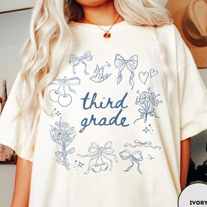 Third Grade Teacher Shirt Comfort Colors 3rd Grade Teacher T Shirt Back to School Teacher T-shirt For Teacher Appreciation Gift