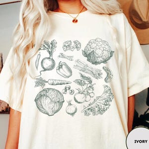 Vegetables Shirt Comfor Colors Cottagecore Clothing Vegan Shirt For Gardening Mom Shirt Gift For Gardener Gifts Tomato Shirt With Vegetables