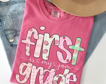 First Grade Teacher Shirt Comfort Colors 1st Grade Teacher T Shirt Back to School Teacher T-shirt For Teacher Appreciation Gift For Teacher