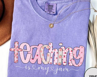 Teacher Shirt Comfort Colors Teacher T Shirt Back to School Teacher T-shirt For Teacher Appreciation Gift For Teacher Strawberry Shirt