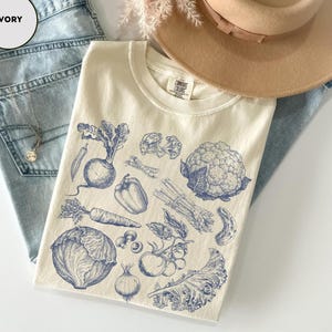 Vegetables Shirt Comfor Colors Cottagecore Clothing Vegan Shirt For Gardening Mom Shirt Gift For Gardener Gifts Tomato Shirt With Vegetables