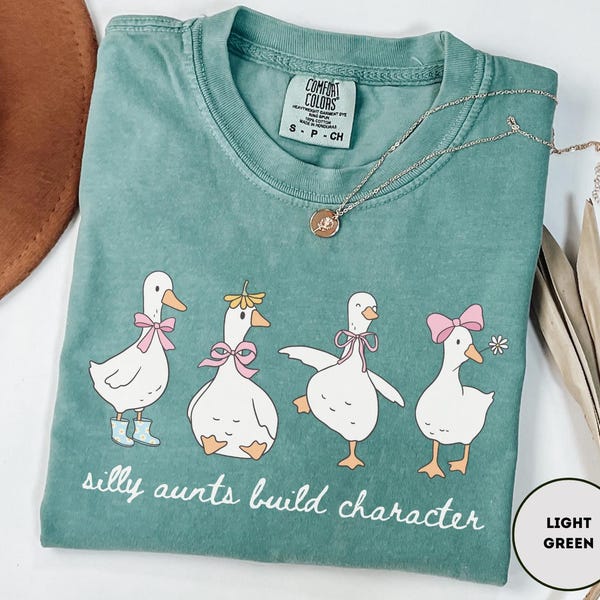 Auntie Goose Shirt Comfort Colors Silly Goose Shirt For Aunt Funny Aunt Shirt Future Aunt Gift Silly Goose Auntie T-shirt
