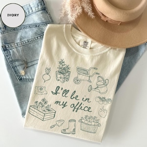 Gardening Shirt Comfort Colors Plants Lover Shirt For Gardener Gift Farmers Market Tee Cottage Core Clothes Shirts For Gardening Moms