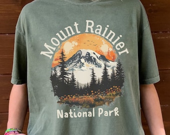 Mount Rainier National Park Shirt For Mount Rainier Vacation Gift Mount Rainier Trip Tee Comfort Colors® Mount Rainier Park Shirt Vintage
