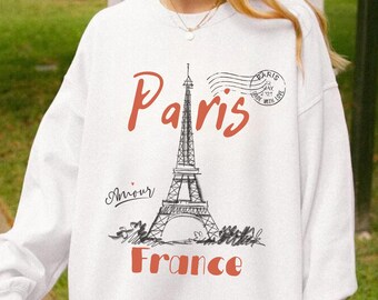 Paris Sweatshirt Paris Trip Crewneck For France Vacation Sweater With Paris Gift Eiffel Tower Sweatshirt Souvenir From France Lover Gift