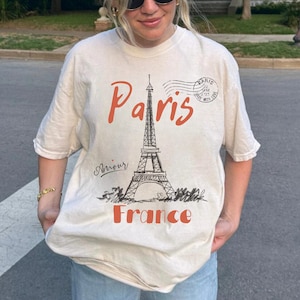 Paris Shirt Comfort Colors® Paris Trip T Shirt For France Vacation Shirt With Paris Gift Eiffel Tower Tshirt Souvenir From France Lover Gift