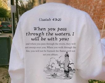 Bible Verse Sweatshirt Faith Crewneck Christian Clothing Religious Crewneck Gift For Christian Sweatshirt For Church Crewneck Jesus Clothes