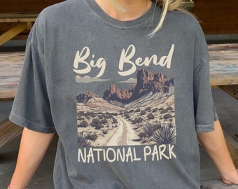 Chemise Big Bend Park Comfort Colors® T-shirt voyage Big Bend National Park T-shirt Big Bend Chemise Texas vintage Chemise Granola Girl