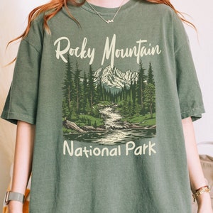 Rocky Mountain National Park Shirt Comfort Colors® Rocky Mountain Trip Tee Rocky Mountain Park T-shirt Vintage Colorado Shirt US Parks