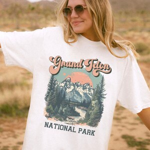 Grand Teton National Park T Shirt For Grand Teton Vacation Gift For Grand Teton Lover Tee Comfort Colors Grand Teton Park Shirt Vintage